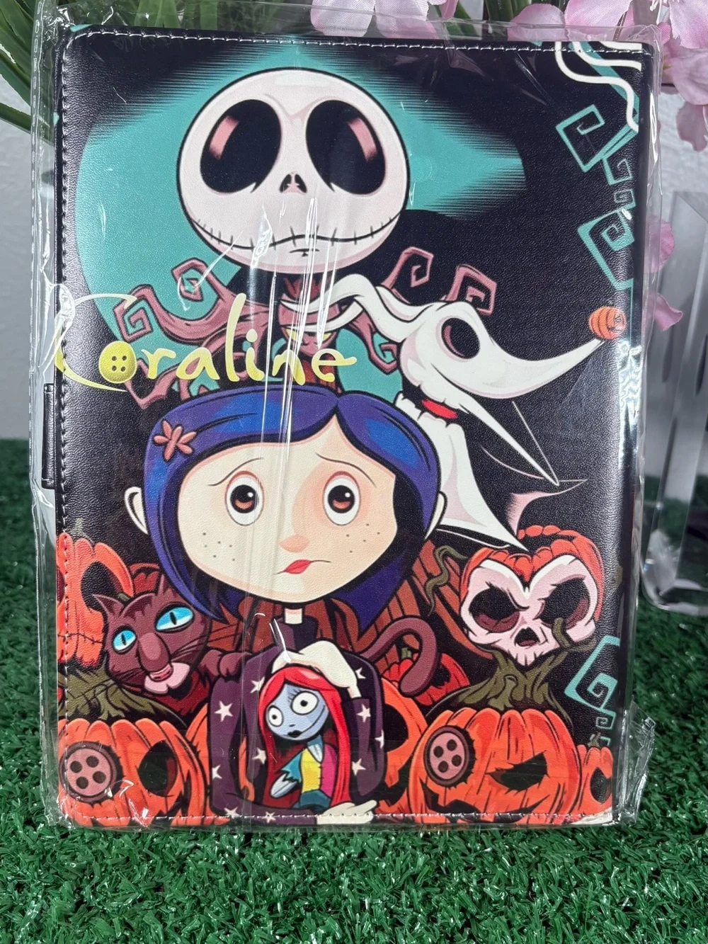 Coraline, Jack and Sally Custom A5 Binder with 50 lined paper sheets included